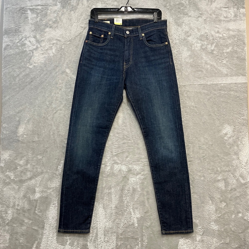 Levi's 512 Slim Taper Jeans Mens 30x32 Dark Indigo Blue Stretch Premium Denim